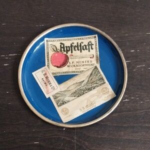 Rare-Vintage Metal German Alcohol Coaster